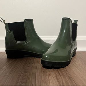 Hunter Green Ankle Rain Boots Size 11